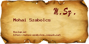 Mohai Szabolcs névjegykártya